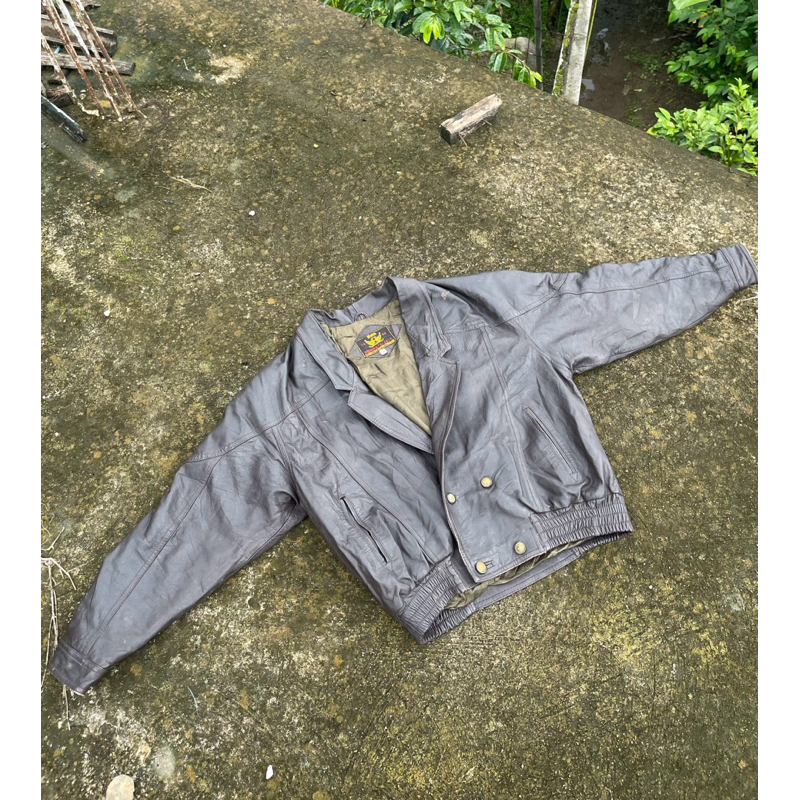 Jaket Kulit Militery