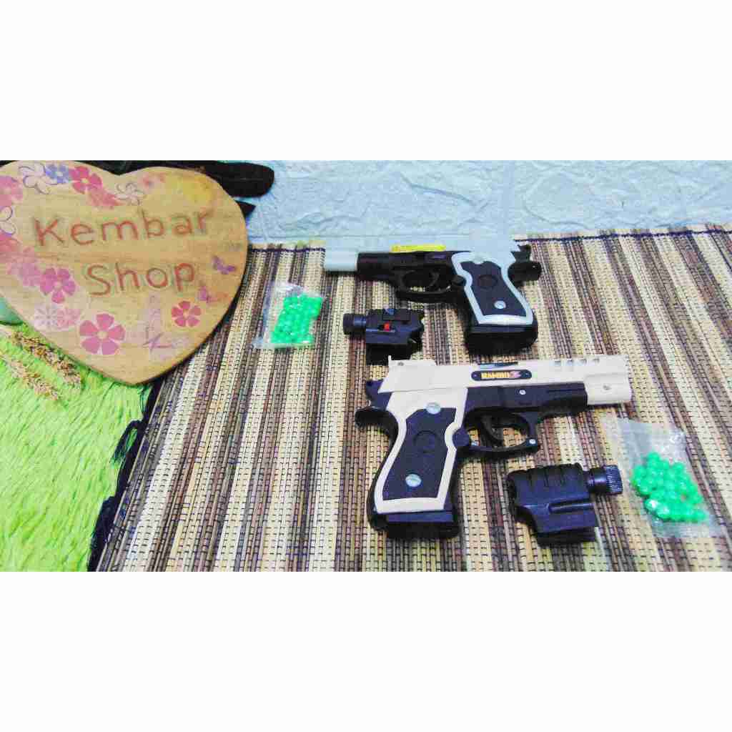 

99-818-1 [free pelulu] Mainan Pist0l Anak Pluru Plastik Aman Mainan Tembak T3mbakan Laser Anak