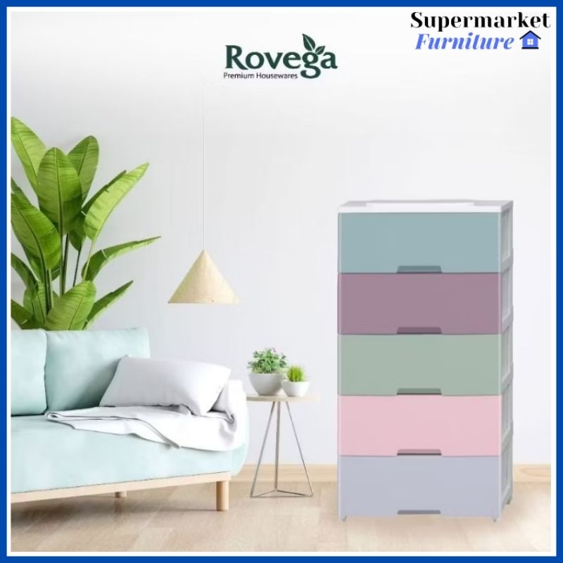 ROVEGA JASMINE LEMARI LACI PLASTIK LEMARI PAKAIAN MURAH