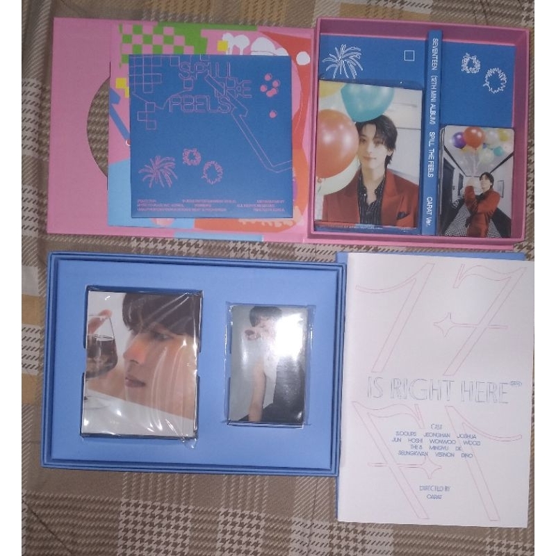 SEVENTEEN 17 IS RIGHT HERE DEAR VER. & SPILL THE FEELS CARAT VER. WONWOO BINDER BOOKLET