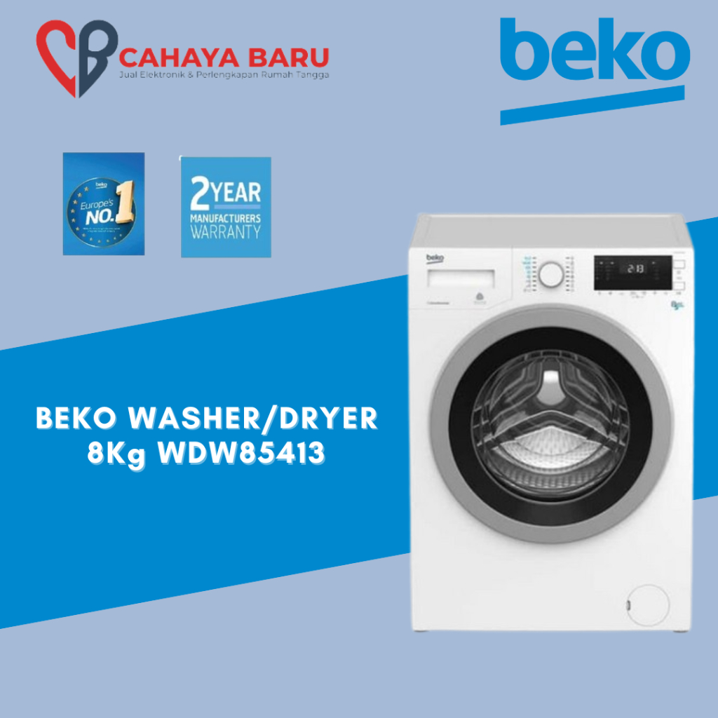BEKO WASHER/DRYER 8Kg WDW85413