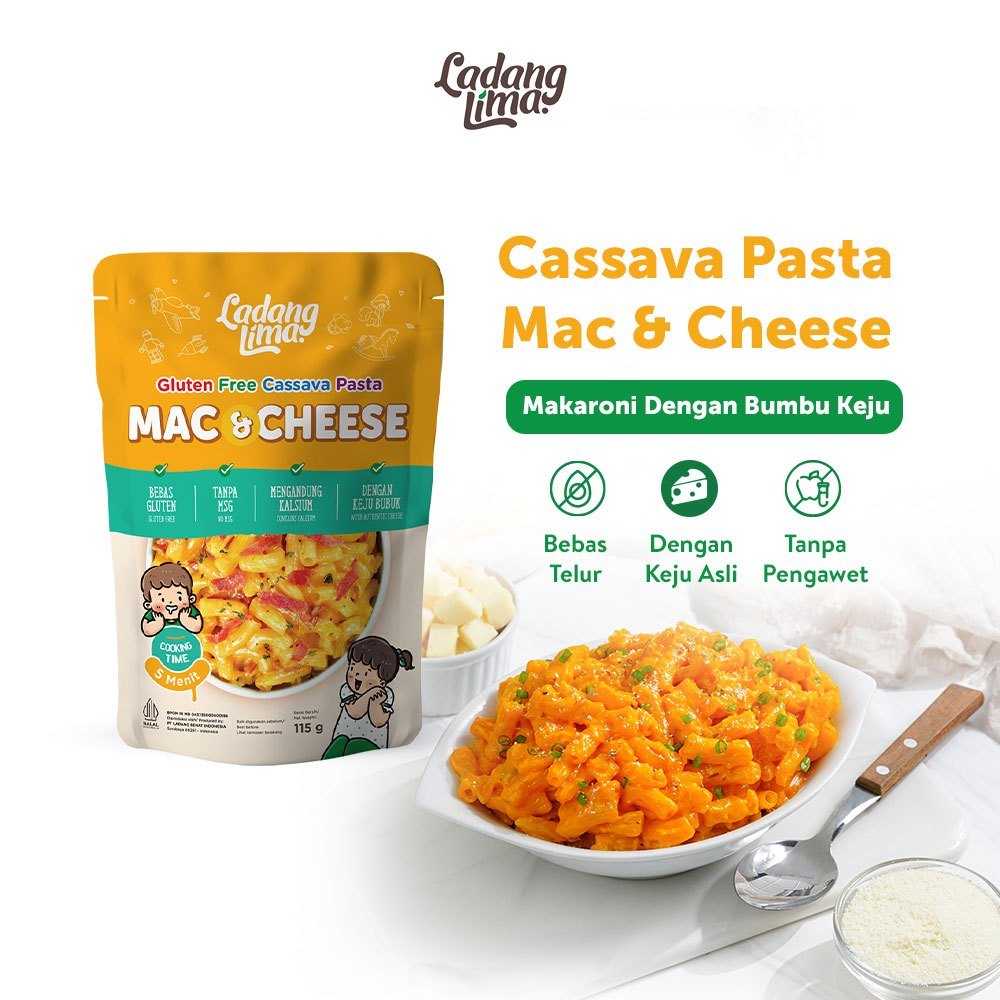 

LADANG LIMA Cassava Pasta Mac & Cheese Gluten-Free