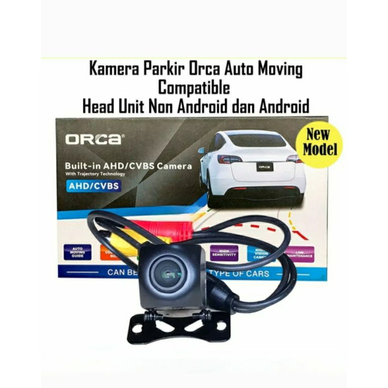 Kamera Mundur Mobil ORCA MCH-888 AHD / CVBS AUTO MOVING LINE UNIVERSAL Rear Car Camera Parkir MC8H88