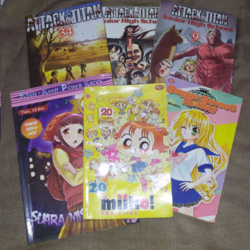 PRELOVED KOMIK ATTACK ON TITAN JHS MIIKO AOT