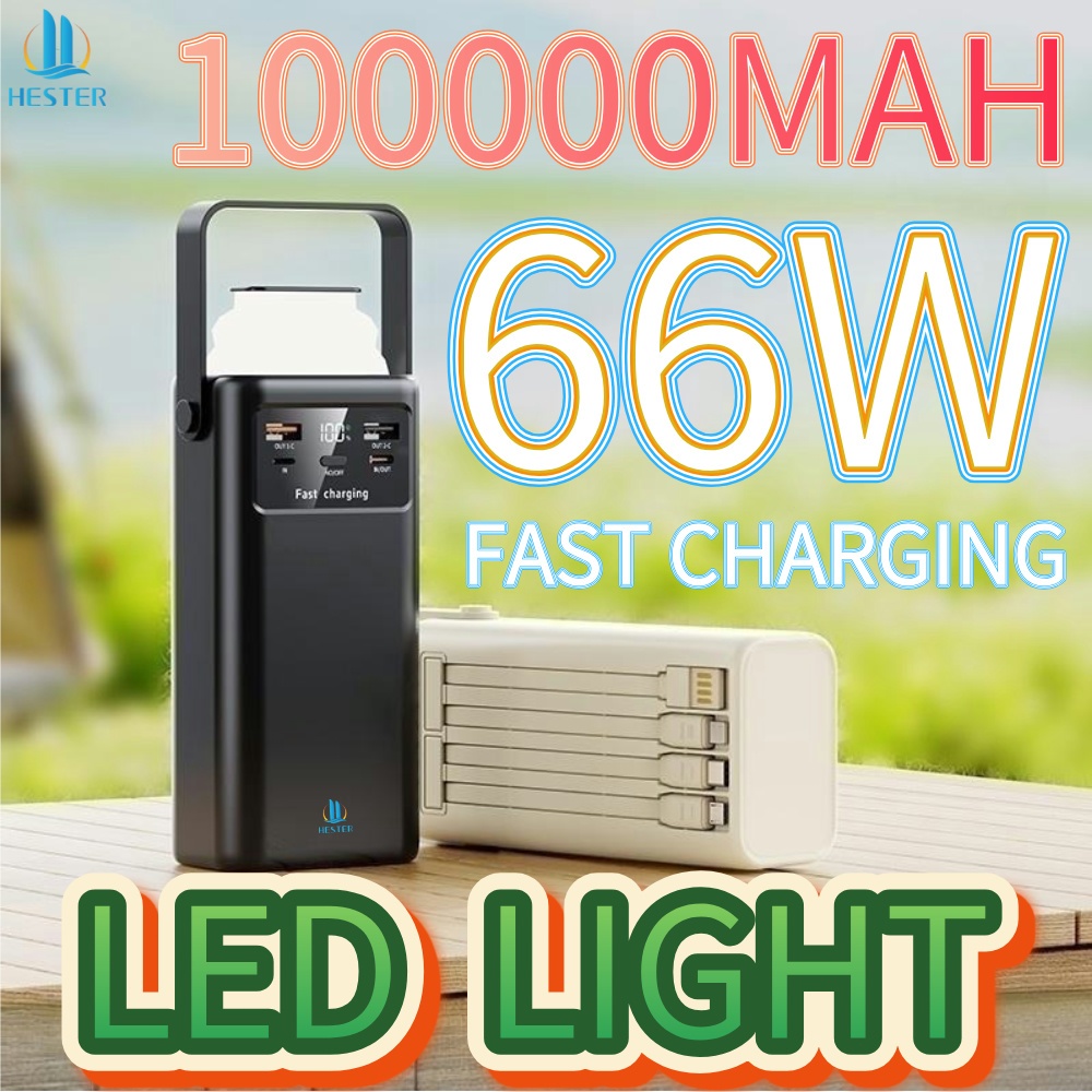 HESTER powerbank 100000mah power bank 200000mah fast charging 66W powerbank 100000mah ori powerbank 