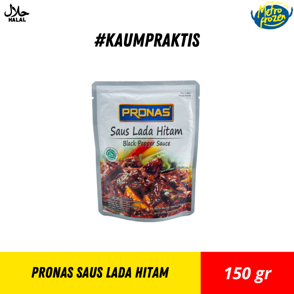 

PRONAS Lada Hitam 150gr //saos lada hitam //pronas saos lada hitam instan Banjarmasin