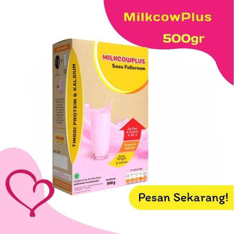 

Susu MILKCOWPLUS STRAWBERRI (500g) susu tinggi protein dan kalsium