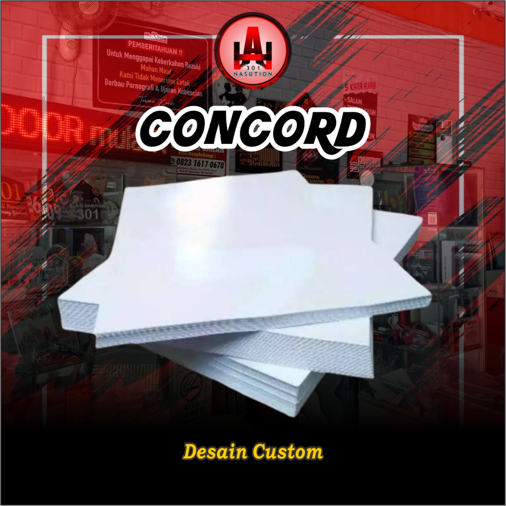 

Cetak Desain dengan bahan Concord a3+