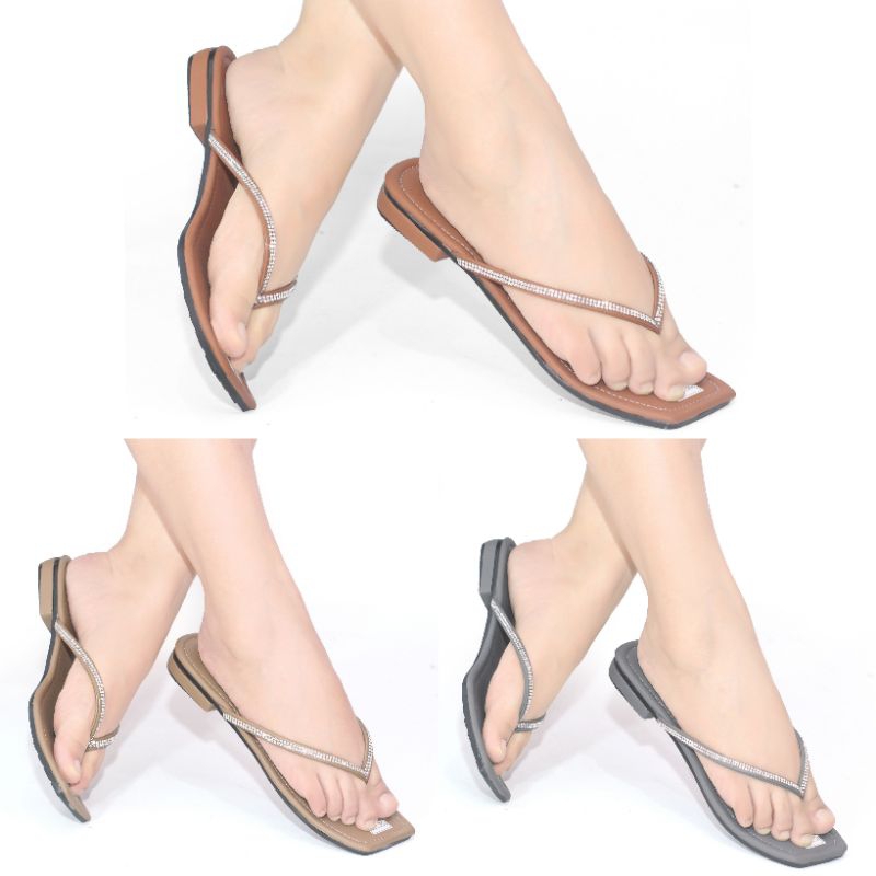 SENDAL JEPIT WANITA TALI ORIGINAL MURAH SANDAL SEPATU CEWEK KEKINIAN PEREMPUAN KR05