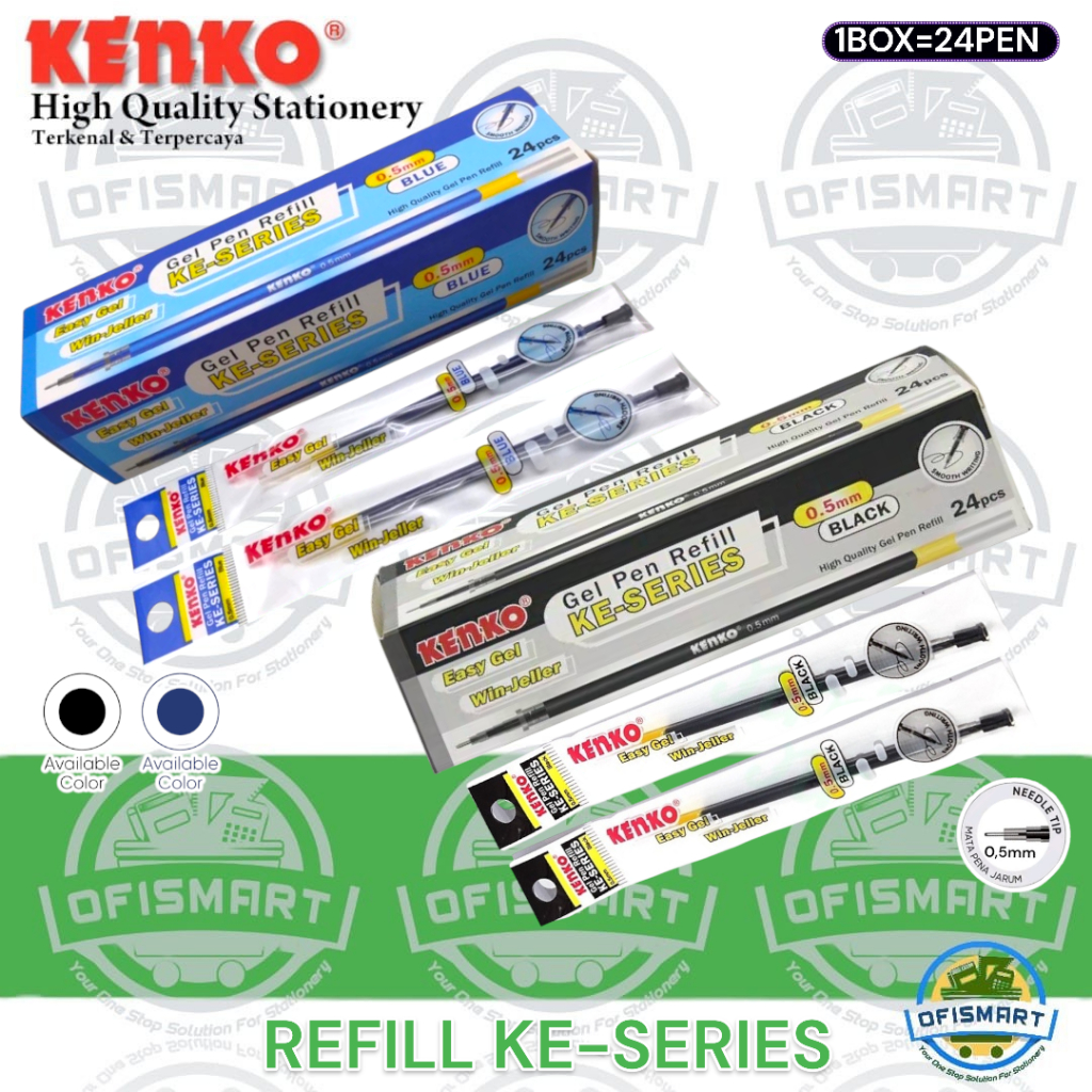 

Kenko Gel Pen Refill Easy Gel - KE Series 0,5 mm | @1Ktk=24PCs