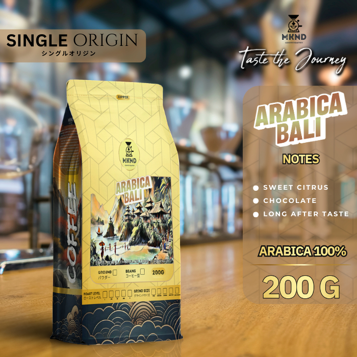 

KOPI ARABIKA BALI KINTAMANI GRADE 1 SINGLE ORIGIN 200 GRAM | MKND COFFEE ROASTERY