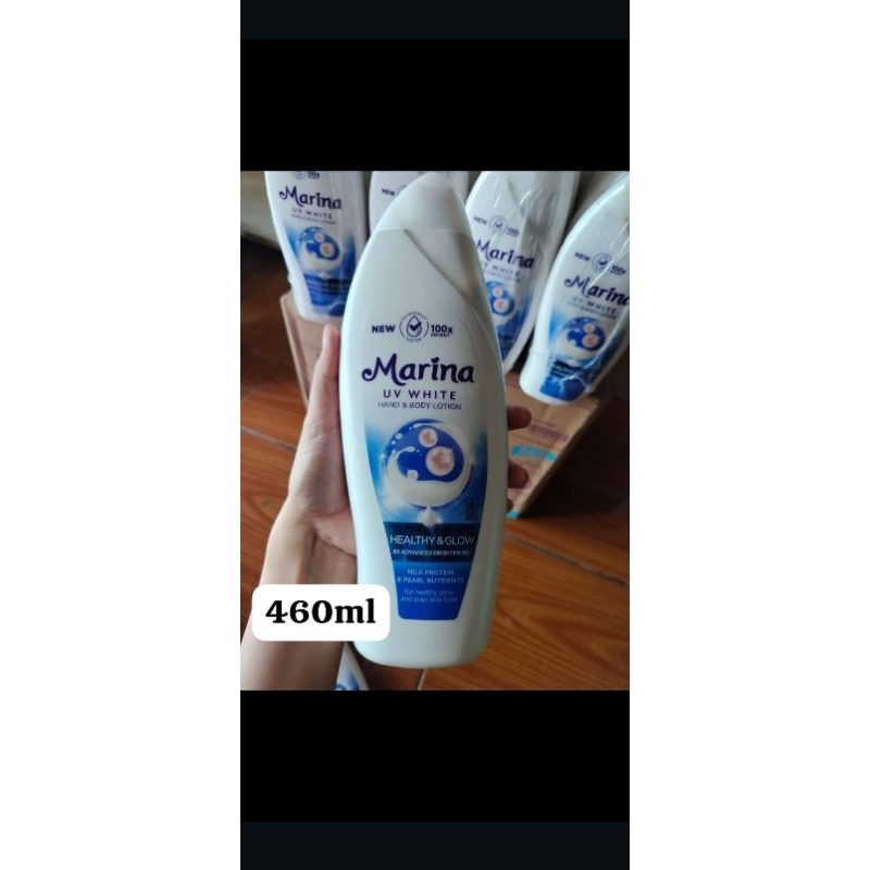 MARINA UV WHITE 460ML / BODY LOTION/ MARINA BIRU