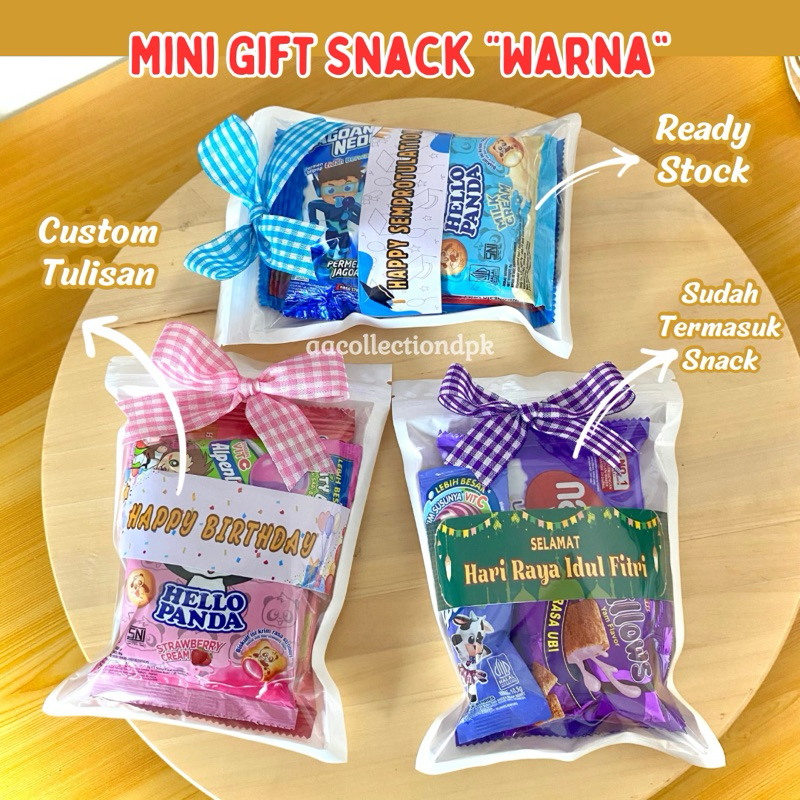 

MINI GIFT SNACK WARNA / BINGKISAN ULANG TAHUN