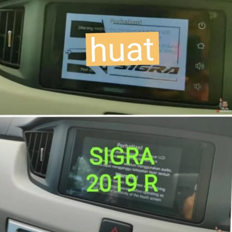anti gores premium head unit daihatsu sigra 2019 R