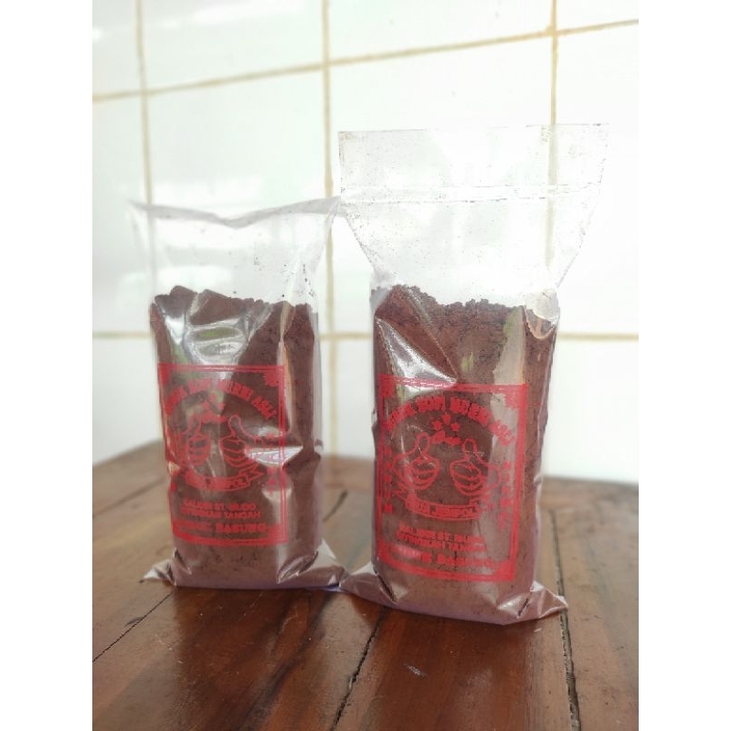 

Bubuk kopi murni,cap dua jempol 300g