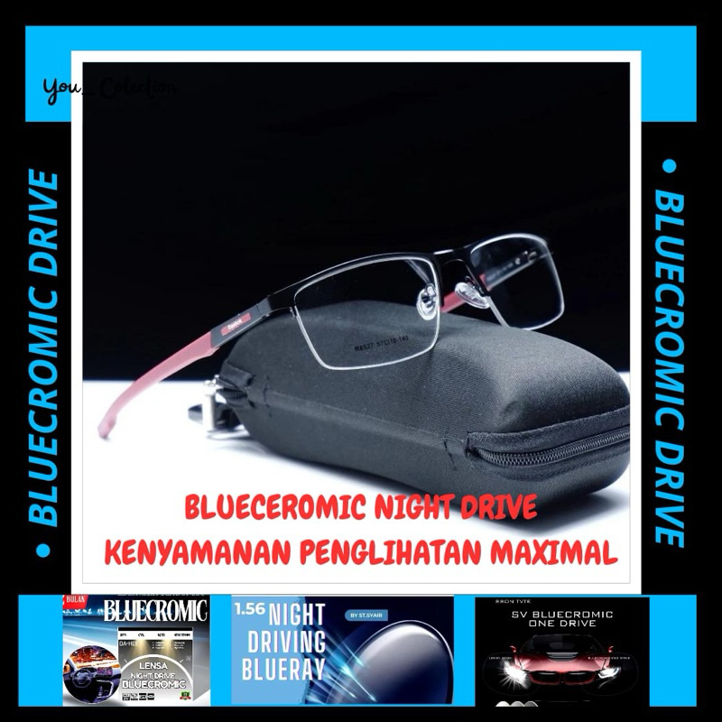 BLUECROMIC-Kacamata Sporty Pria | Bluecromic Minus Photocromic Blueray | Kacamata Model Sporty