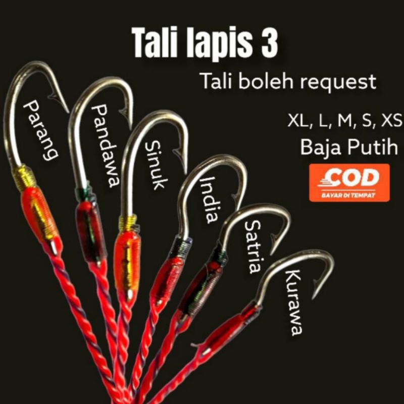 Pancing Belut Sawah Siap Pakai Model kail India Bahan Stainles steel