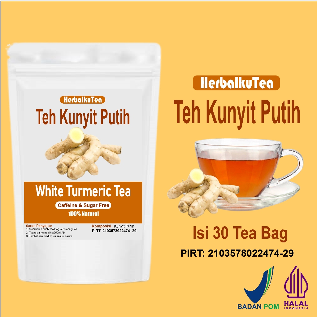 

TEH KUNYIT PUTIH / WHITE TURMERIC TEA - HerbalkuTea