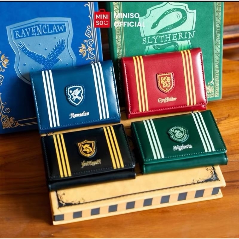 Dompet Lipat 3 All Asrama Harry Potter x Miniso