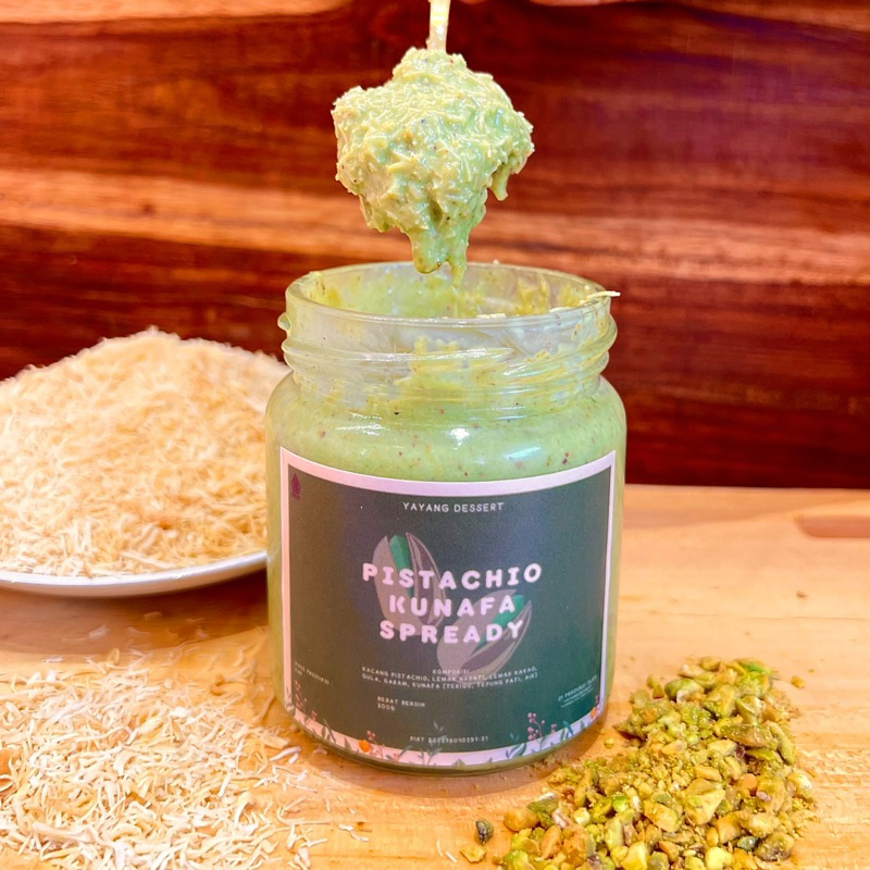 

Ay00! Pistachio Kunafa Spread Isian Coklat Dubai Halal
