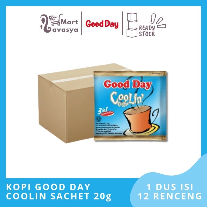 

KOPI GOOD DAY COOLIN 20g - 1 DUS ISI 12 RENCENG - KOTA BANDUNG - LAVASYA MART