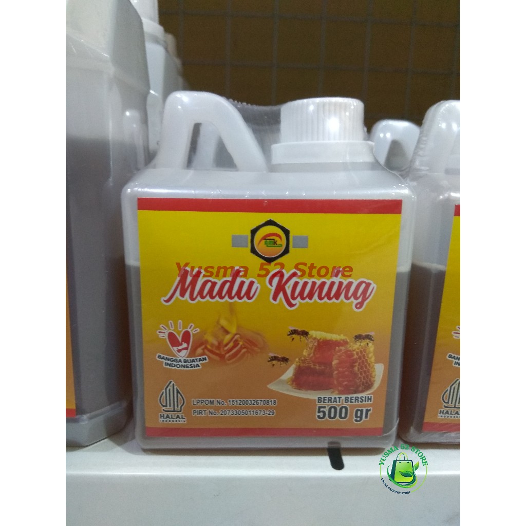 

Madu Kuning Alami AMK 500gr Mengandung Propolis