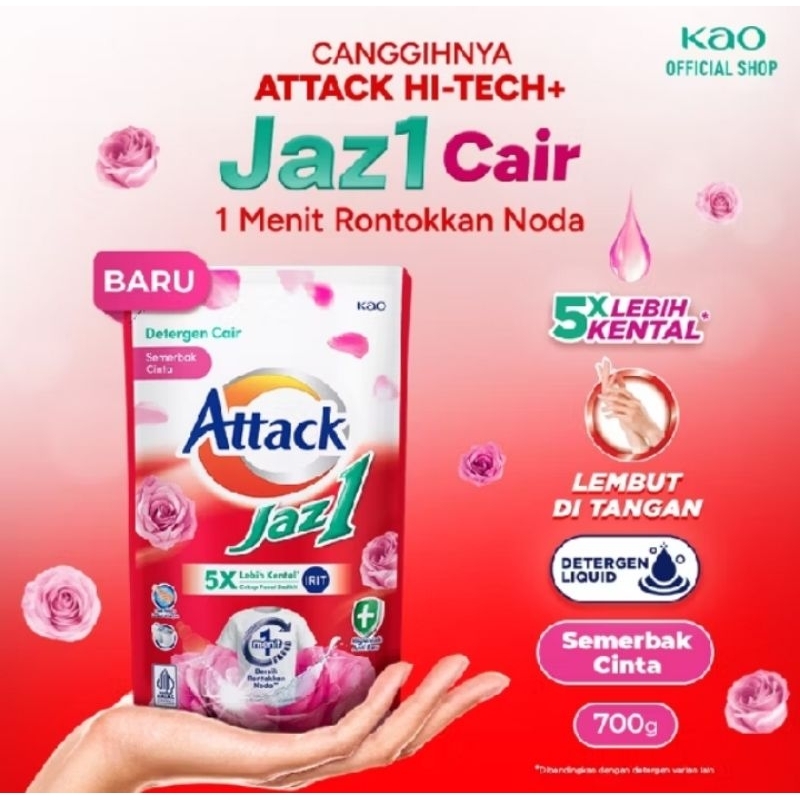 Attack Jazz 1 detergen cair 700gr