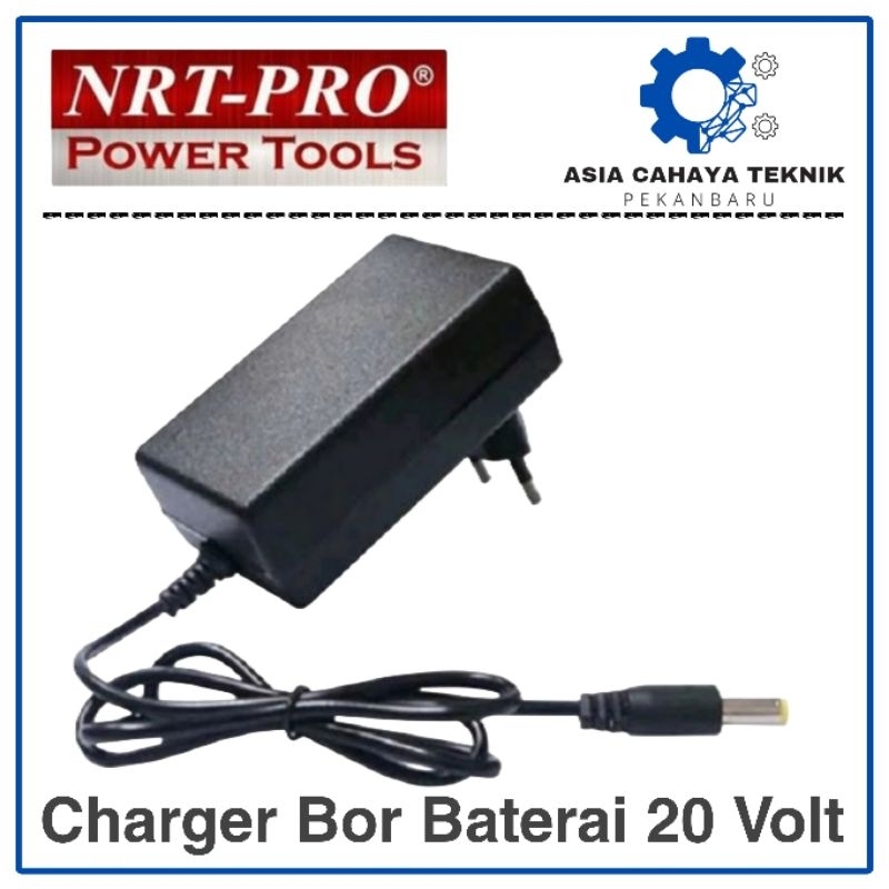 NRT PRO Adaptor Charger 20V Cas Mesin Bor Baterai DC 340 Universal