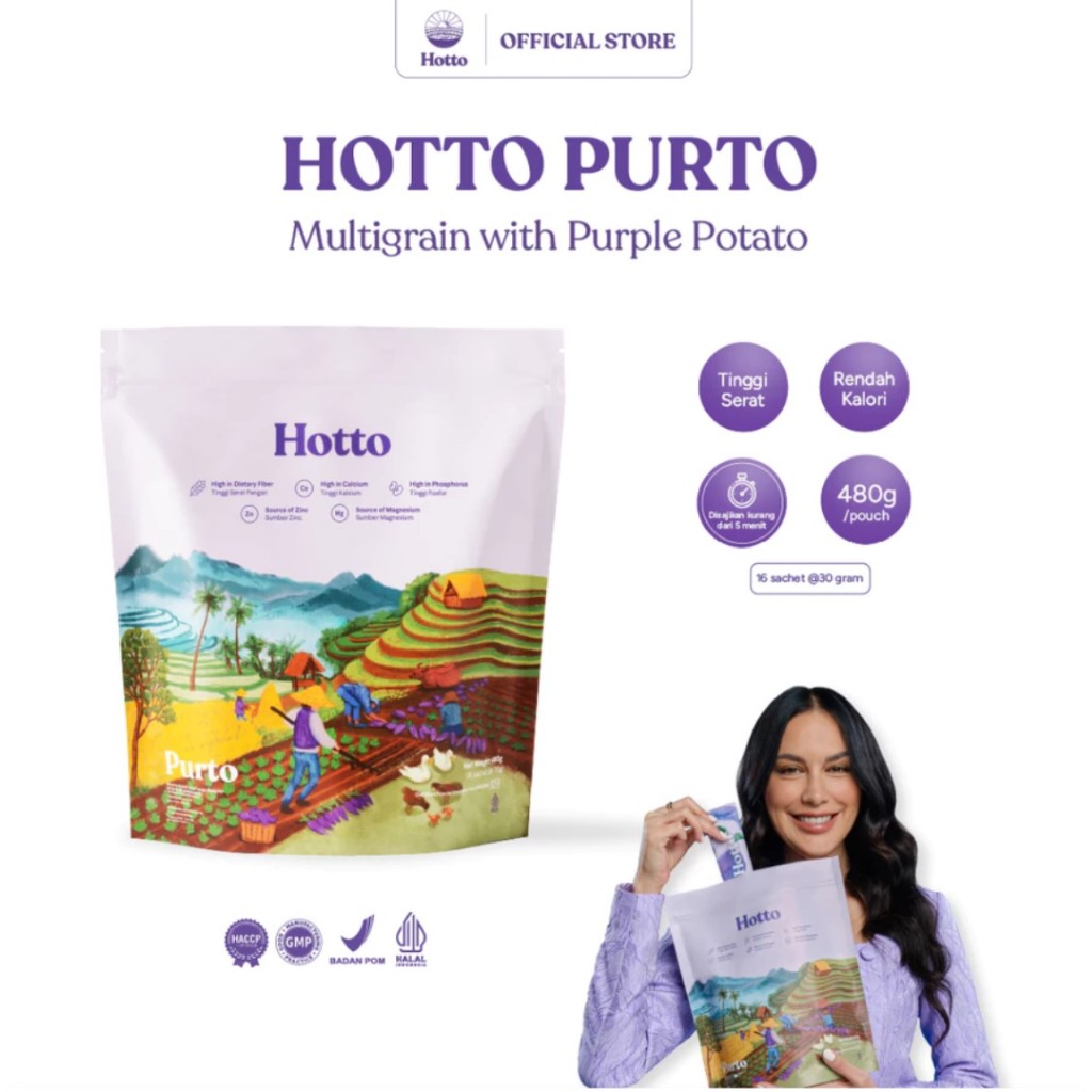 

Hotto Purto Multigrain with Purple Potato 16 Sachet