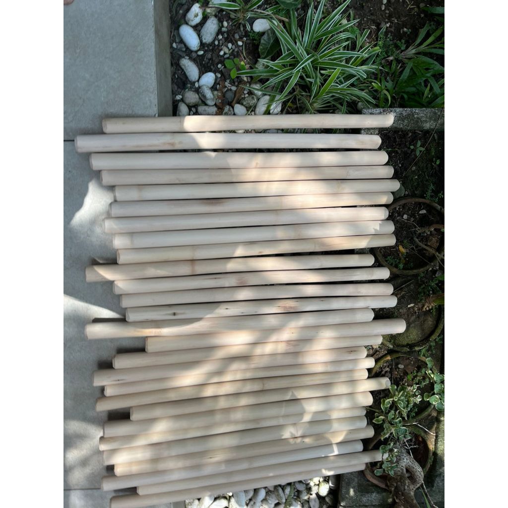 Kayu Dowel Macrame | Kayu Bulat Macrame | Kayu craft | Rotan | kayu Rotan | Panjang 50cm dan 70cm Di
