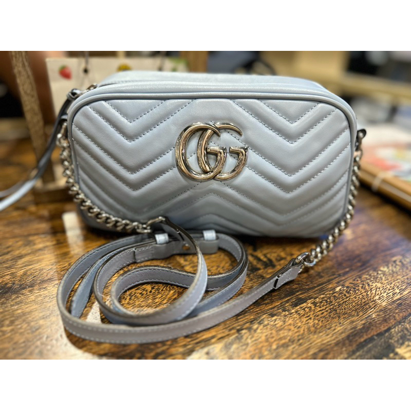 Preloved Tas Gucci Camera Bag in Blue