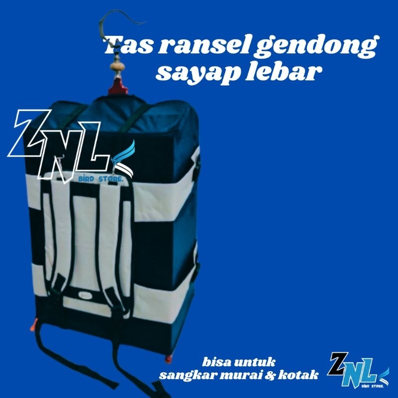 tas ransel gendong sangkar burung murai sayap/tali samping lebar merk DNR original