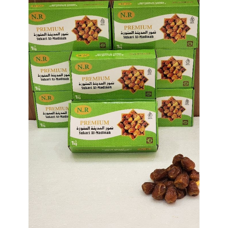 

Kurma sukari Al-Qassim grade A 1kg kemasan dus