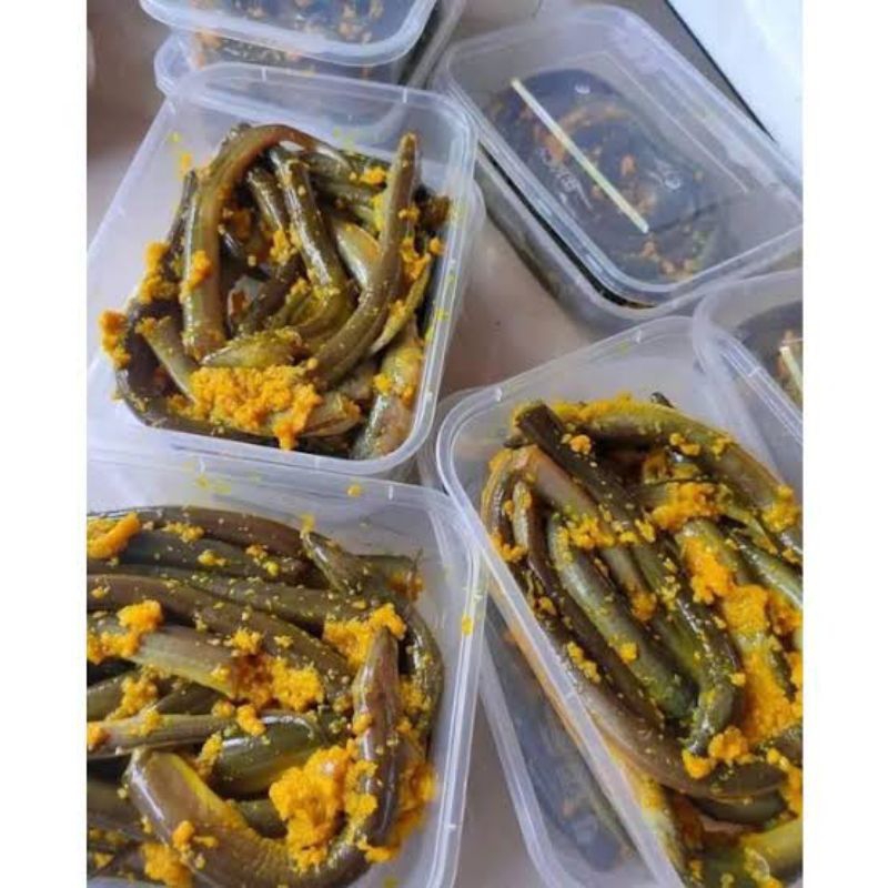

Belut Bumbu Kuning Marinasi Siap Goreng 500gr (1/2kg) /250gr(1/4kg) Rasa Istimewa Kirim Instan