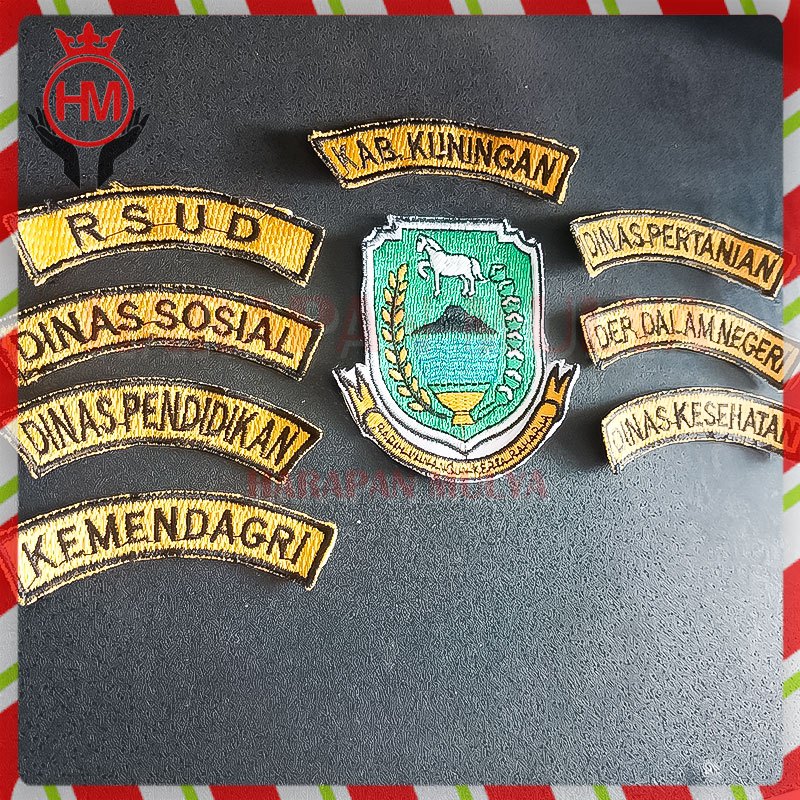 Badge Bordir PNS Seragam Dinas Kabupaten Kuningan - HM