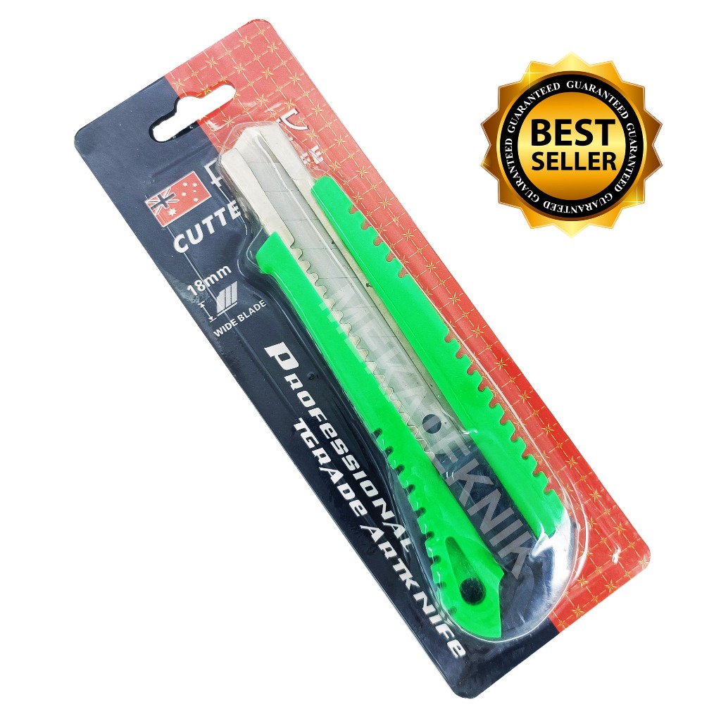 

PISAU CUTTER FORTEC / CUTTER PROFESIONAL BLISTER / KATER CUTER BESAR SERBAGUNA