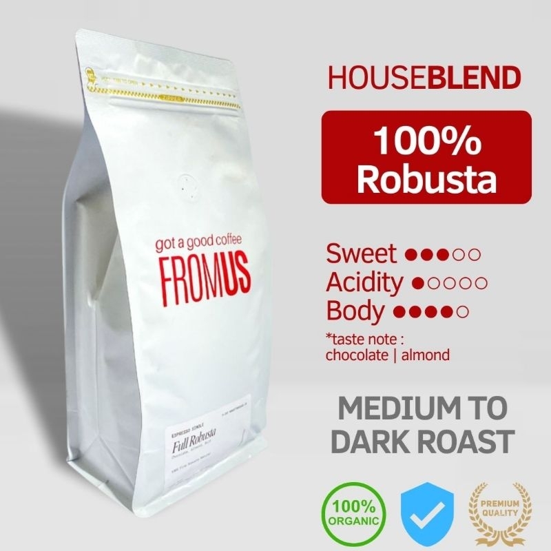

HouseBlend Espresso Robusta Medium To Dark Roast | Espresso, Milk Base, & Es Kopi Susu |