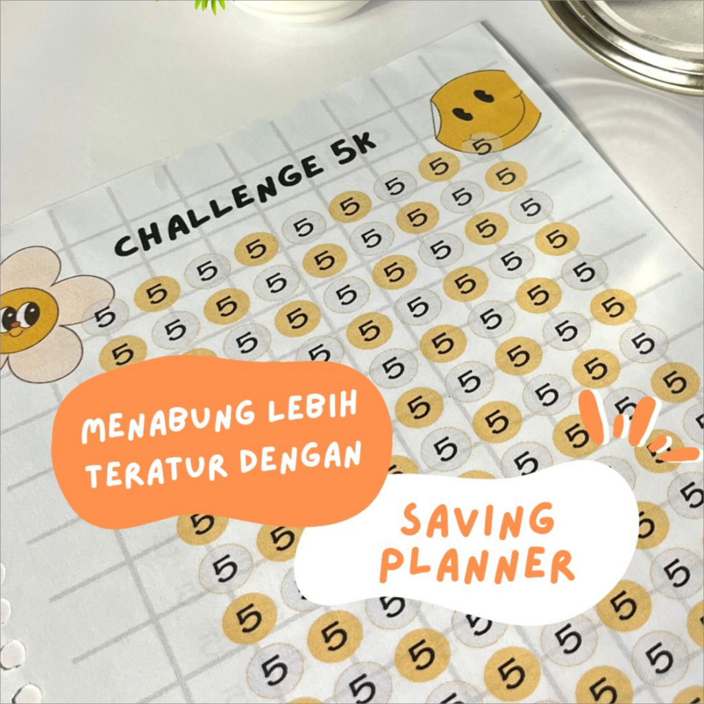 

Loose Leaf Saving Challenge A5 Satuan - Budget Planner Binder
