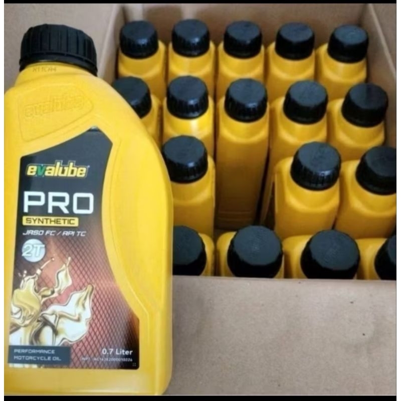 oli Evalube pro 2T kuning 1dus isi 20 pc oli pelumas