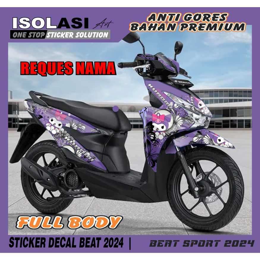 TERBARU Decal Sticker Honda Beat CBS STREET Smart Key Remote Full body - Stiker Skotlet Variasi Modi