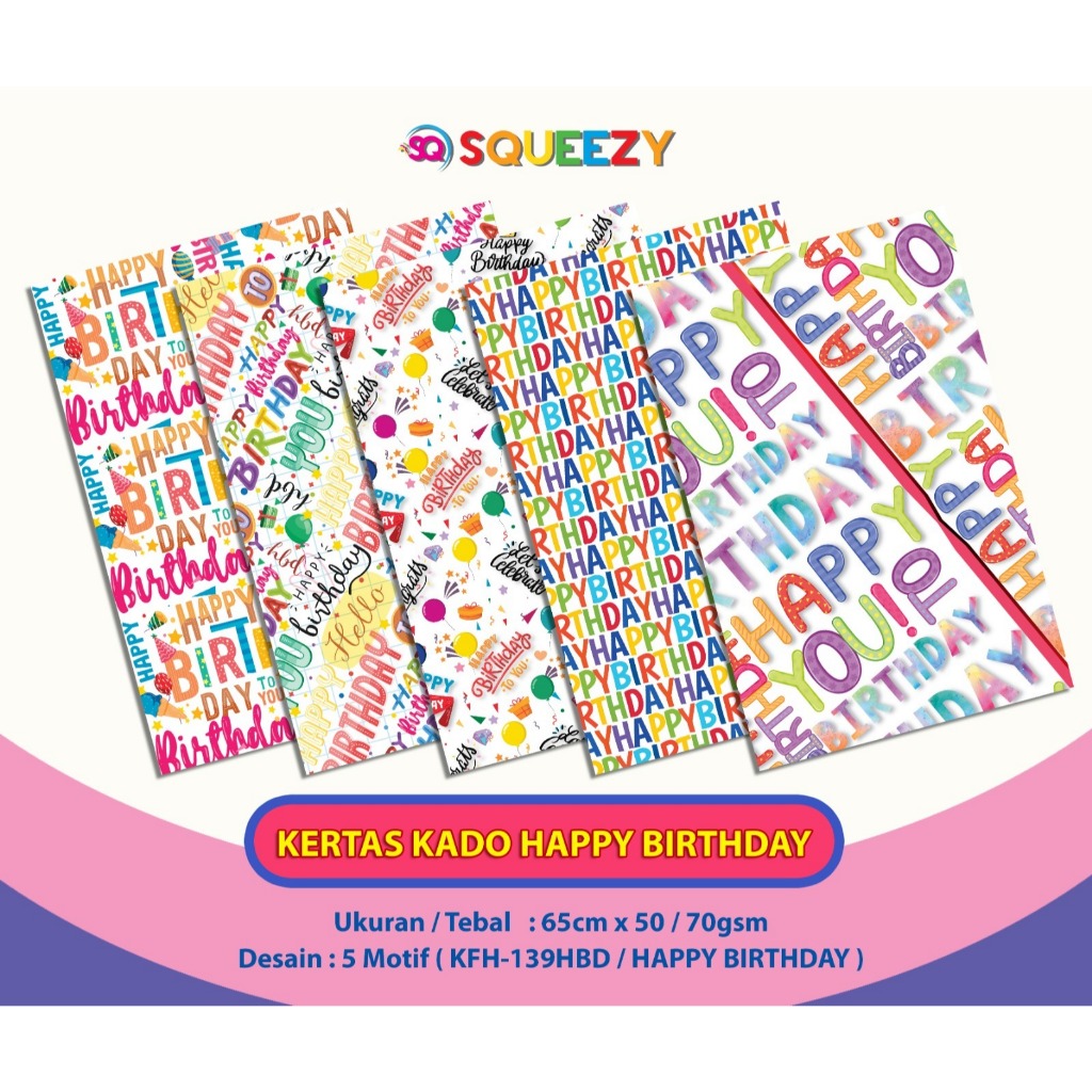 

TBMO Ecer Kertas Kado Squeezy 70GR
