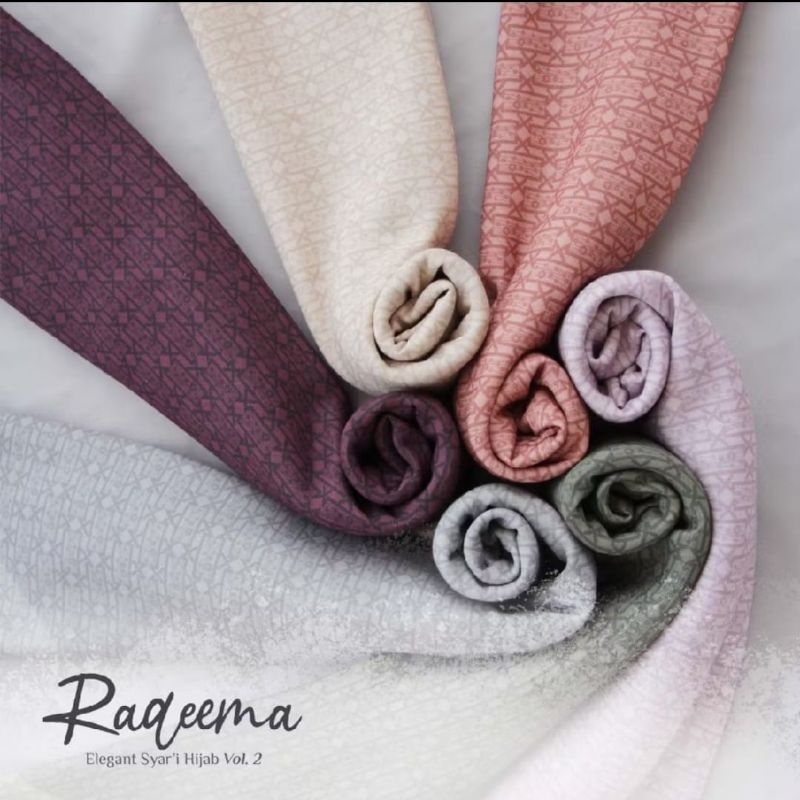 Hijab/Jilbab/Kerudung Syar'i Jumbo Segi Empat 140x140 Motif Raqeema Series