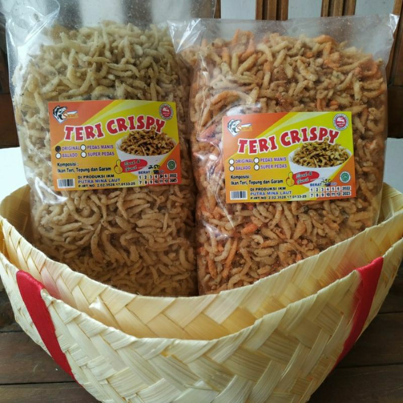 

Teri crispy renyah khas aing pennay 250gr