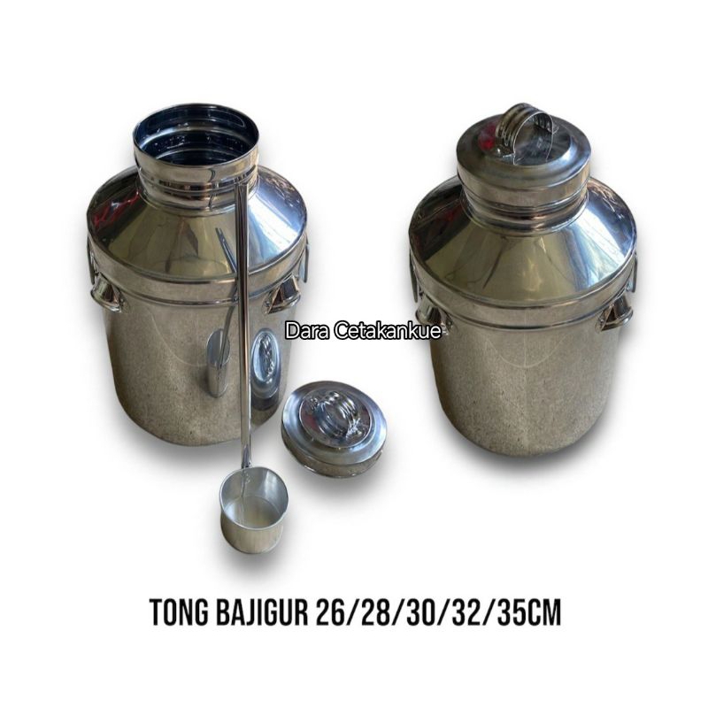 Dandang Bajigur Stainless steel 30 CM  Tong Bandrek Wedang jahe Sekuteng