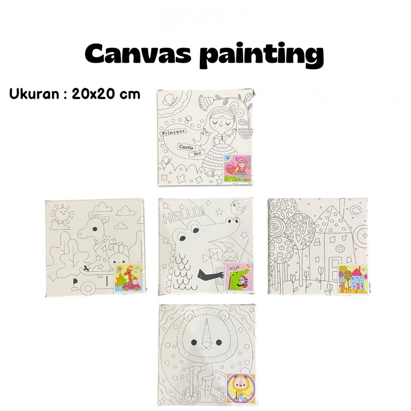 

Canvas Painting VIS-1 (Dapat Kuas & Cat) / Media Lukis / Melukis / Canvas Set