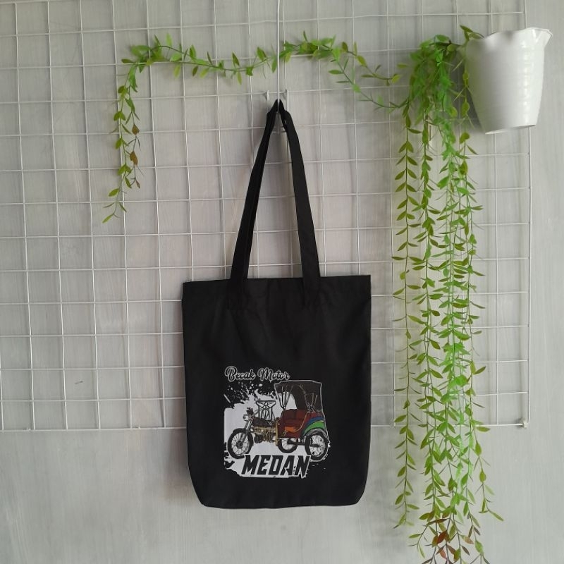 Tote bag Medan, Tote bag khas Medan,tote bag Murah berkualitas, tote bag gambar istana maimoon, tote