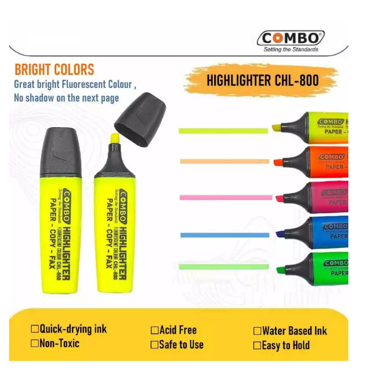 

Stabilo Highlighter / Highlighter Fluorescent / Spidol Stabilo CHL-800