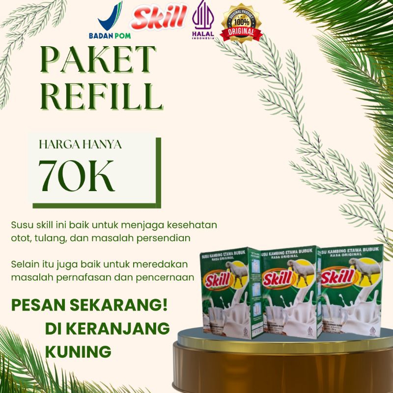 

Skill Paket Refill Harga 70K