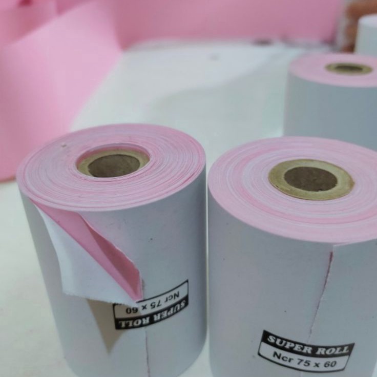 

Kejutan Termurah Kertas Kasir Ncr 2ply 75x6 paket 1 roll Struk kasir