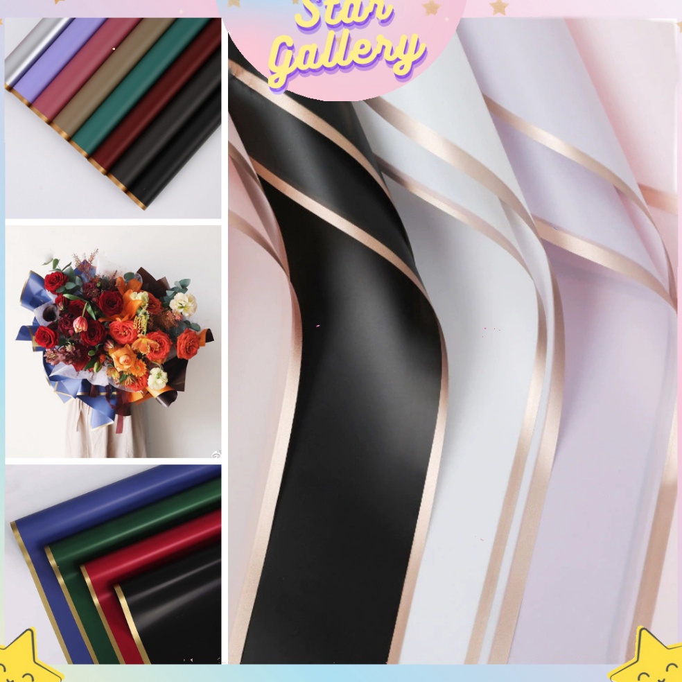 

Pusat Pembelian 1 PACK ISI 2 LEMBAR Kertas Bunga Buket List Gold Emas Cellophane Flower Wrapping Pack List Gold KB1